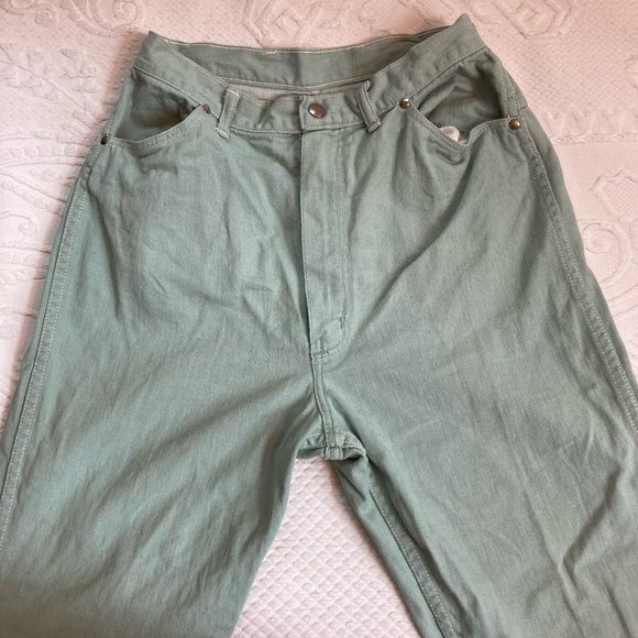 Vintage mint green wrangler jeans - Picture 2 of 5